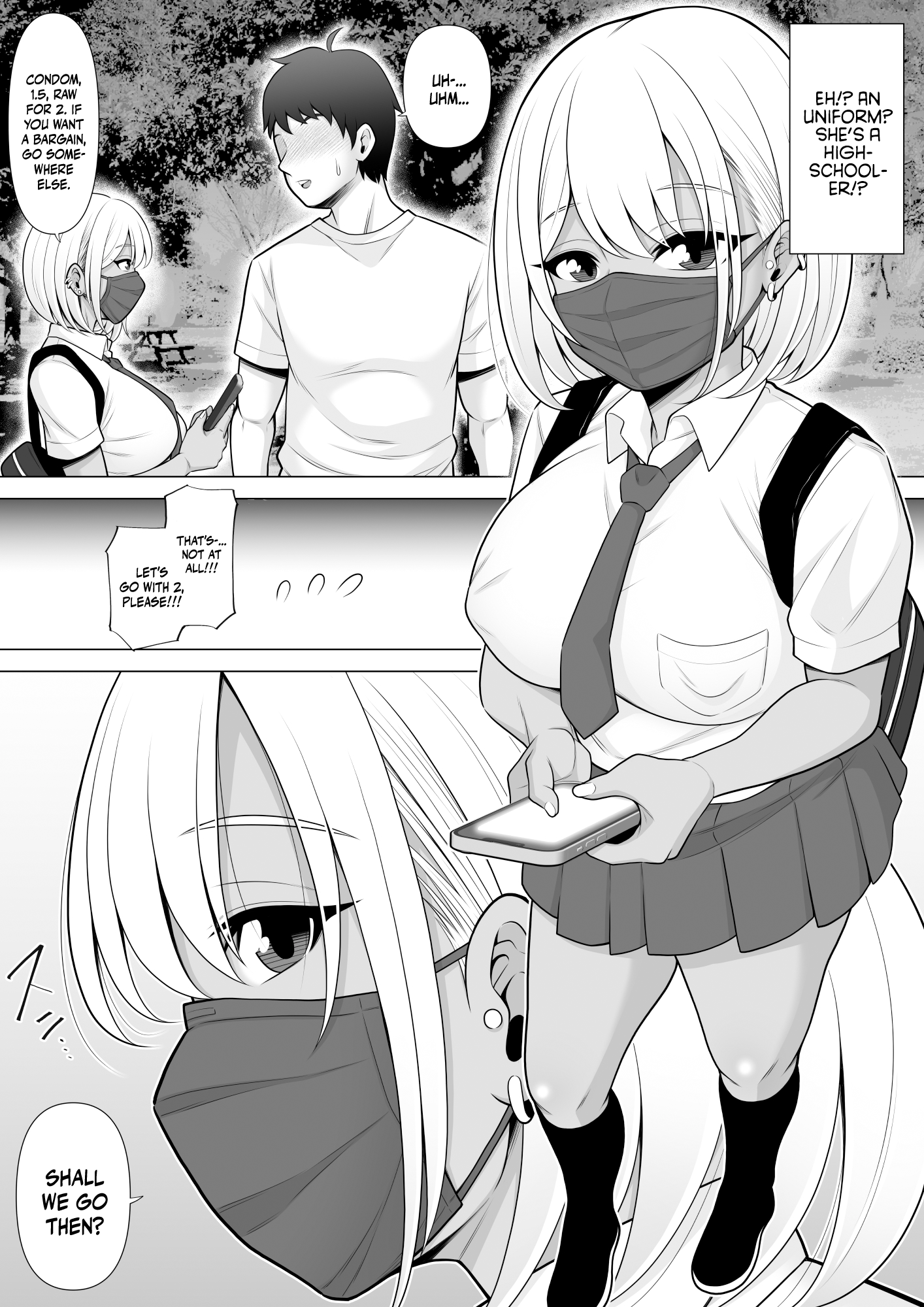 Hentai Manga Comic-Story About How I Hired And Creampied A Black Gal From A Famed Standing Girl Park-Read-6